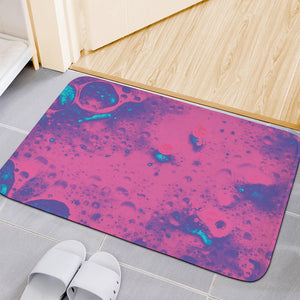 Pink And Blue Acid Melt Print Indoor Door Mat