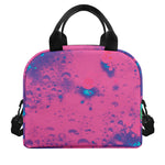 Pink And Blue Acid Melt Print Insulated Lunch Bag