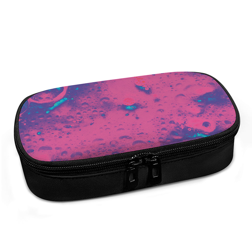 Pink And Blue Acid Melt Print Insulin Cooler Travel Case