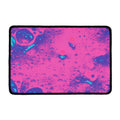Pink And Blue Acid Melt Print Kitchen Mat