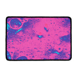Pink And Blue Acid Melt Print Kitchen Mat