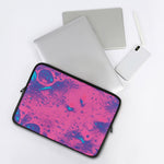 Pink And Blue Acid Melt Print Laptop Sleeve