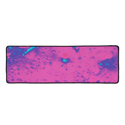 Pink And Blue Acid Melt Print Long Kitchen Mat