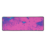 Pink And Blue Acid Melt Print Long Kitchen Mat