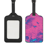 Pink And Blue Acid Melt Print Luggage Tag