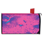 Pink And Blue Acid Melt Print Mailbox Cover