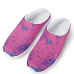 Pink And Blue Acid Melt Print Mesh Casual Shoes