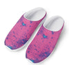 Pink And Blue Acid Melt Print Mesh Casual Shoes