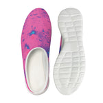 Pink And Blue Acid Melt Print Mesh Casual Shoes