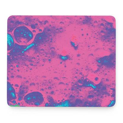 Pink And Blue Acid Melt Print Mouse Pad