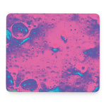 Pink And Blue Acid Melt Print Mouse Pad