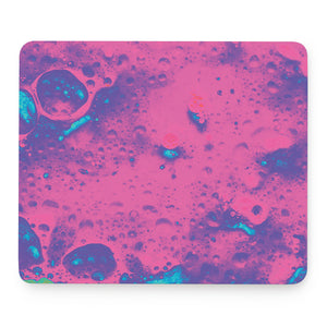 Pink And Blue Acid Melt Print Mouse Pad