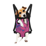 Pink And Blue Acid Melt Print Pet Carrier Backpack