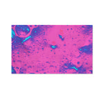 Pink And Blue Acid Melt Print Polyester Flag