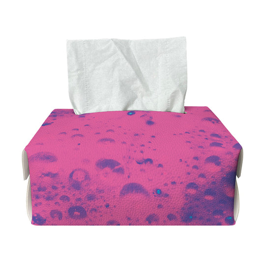 Pink And Blue Acid Melt Print Rectangle Tissue Box Cover