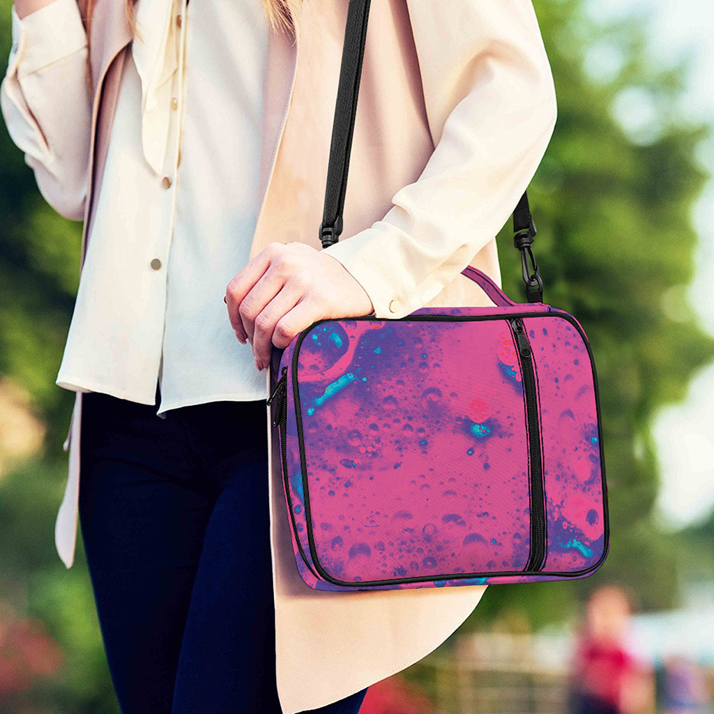 Pink And Blue Acid Melt Print Shoulder Strap Bible Bag