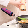 Pink And Blue Acid Melt Print Skillet Handle Cover