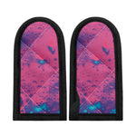 Pink And Blue Acid Melt Print Skillet Handle Cover