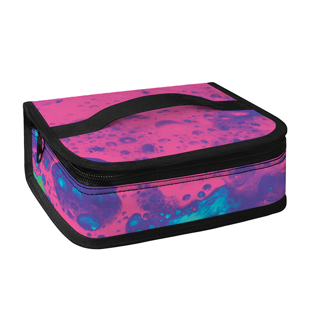 Pink And Blue Acid Melt Print Small Lunch Bag