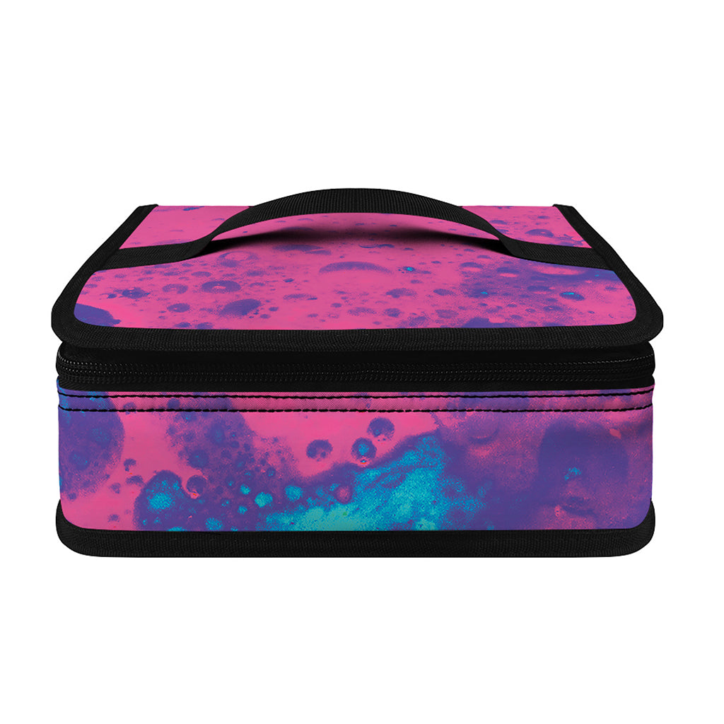 Pink And Blue Acid Melt Print Small Lunch Bag