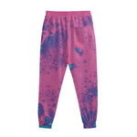 Pink And Blue Acid Melt Print Sweatpants