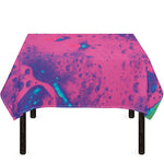 Pink And Blue Acid Melt Print Tablecloth