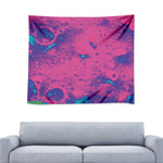 Pink And Blue Acid Melt Print Tapestry