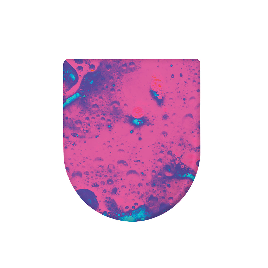 Pink And Blue Acid Melt Print Toilet Lid Cover