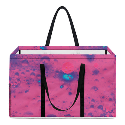 Pink And Blue Acid Melt Print Utility Tote Bag