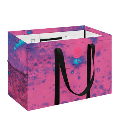 Pink And Blue Acid Melt Print Utility Tote Bag