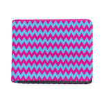 Pink And Blue Chevron Pattern Print Bifold Wallet
