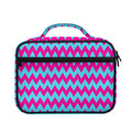 Pink And Blue Chevron Pattern Print Briefcase Bible Bag