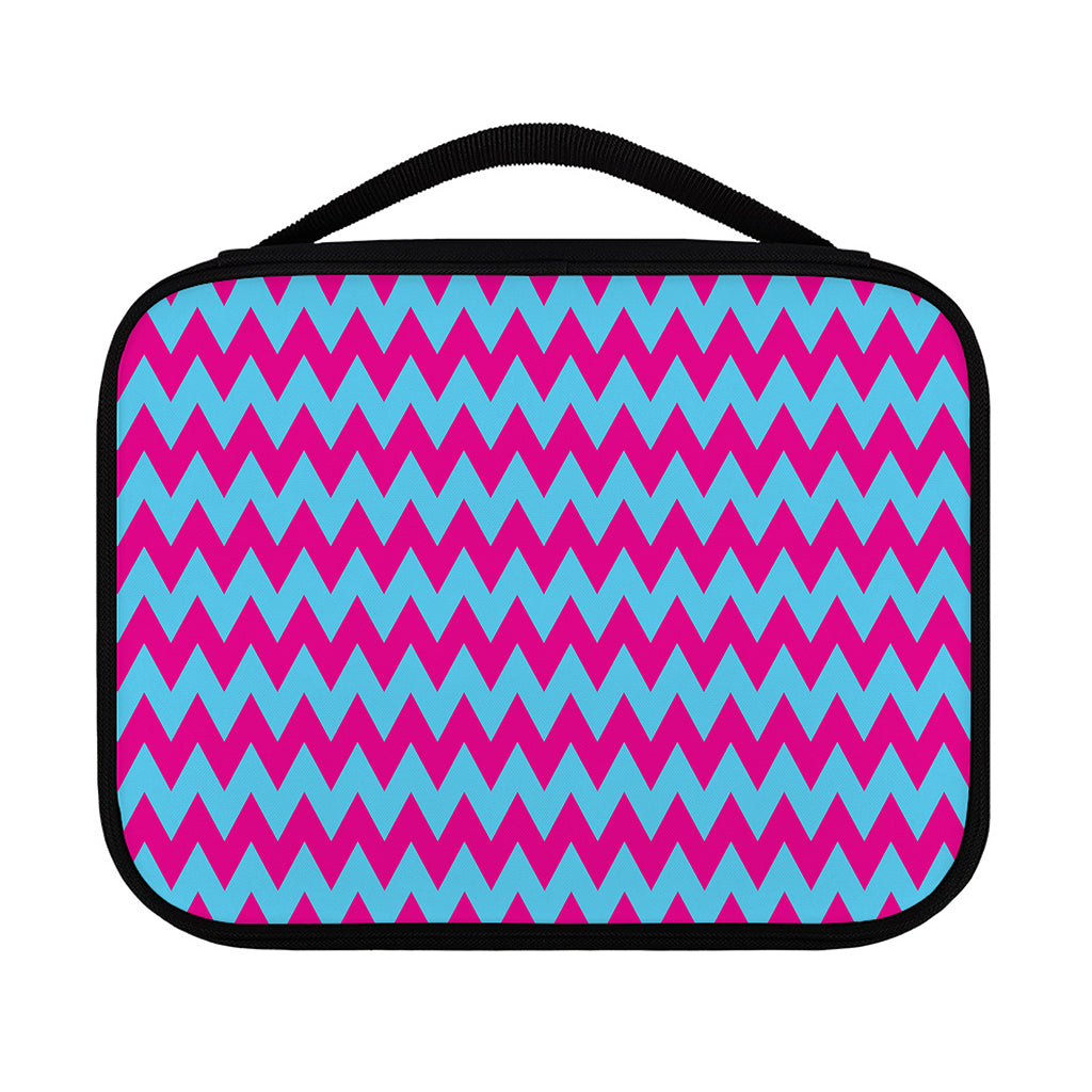 Pink And Blue Chevron Pattern Print Classic Bible Case