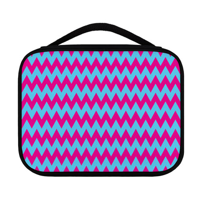 Pink And Blue Chevron Pattern Print Classic Bible Case