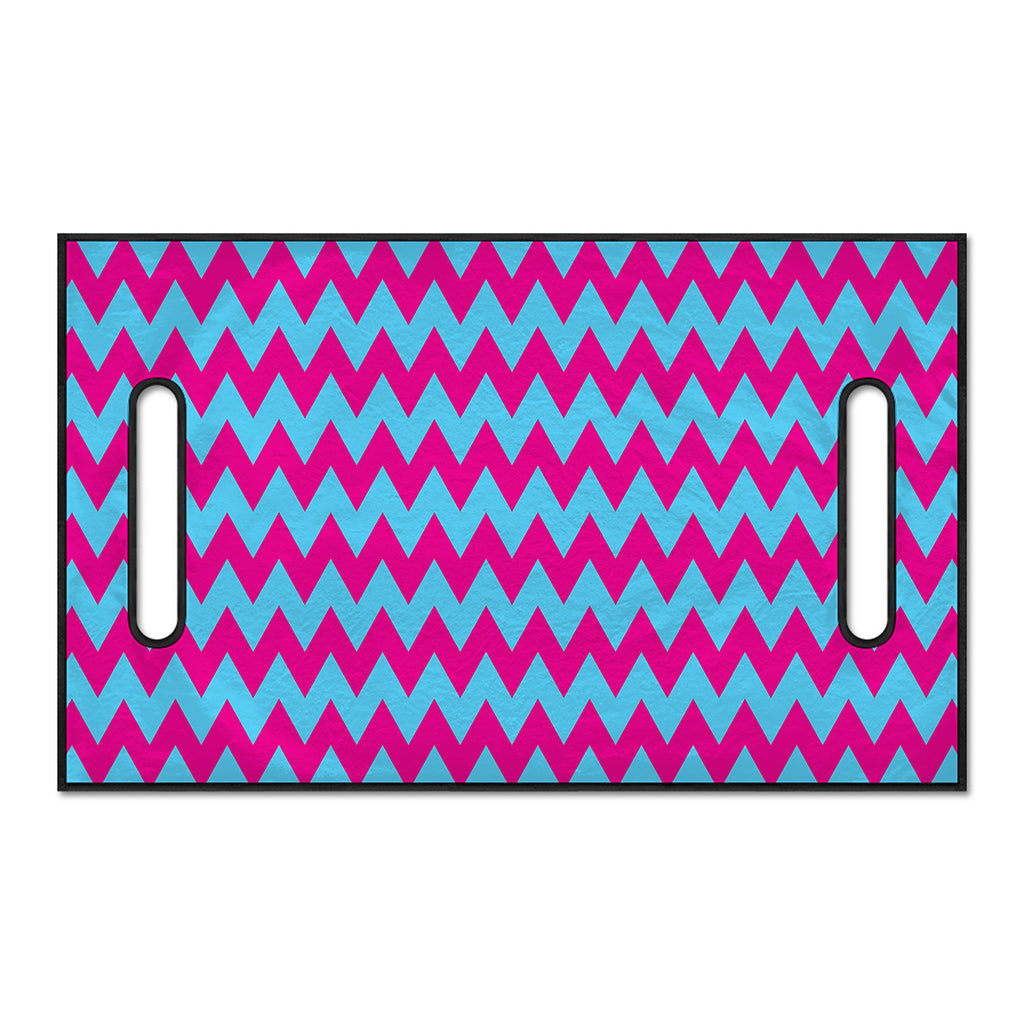 Pink And Blue Chevron Pattern Print Golf Cart Seat Cover