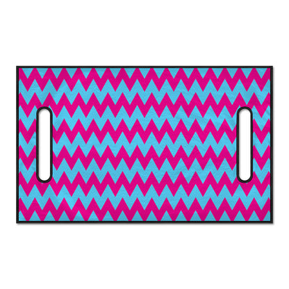 Pink And Blue Chevron Pattern Print Golf Cart Seat Cover