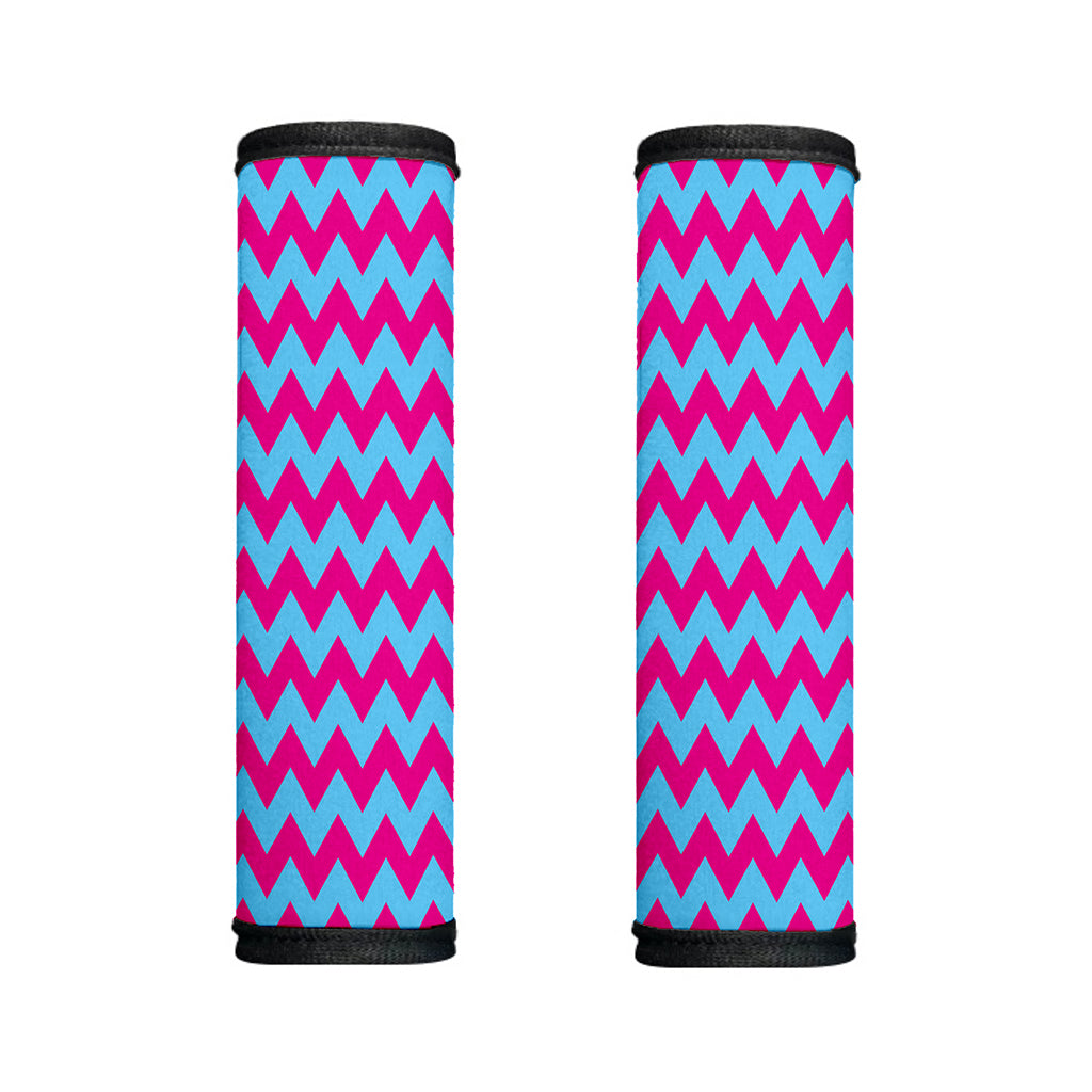 Pink And Blue Chevron Pattern Print Handle Covers