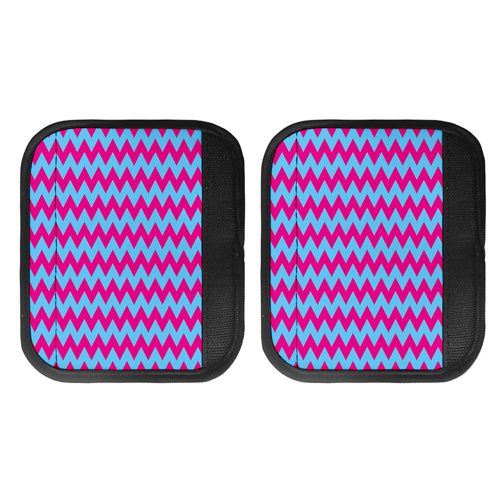 Pink And Blue Chevron Pattern Print Handle Covers