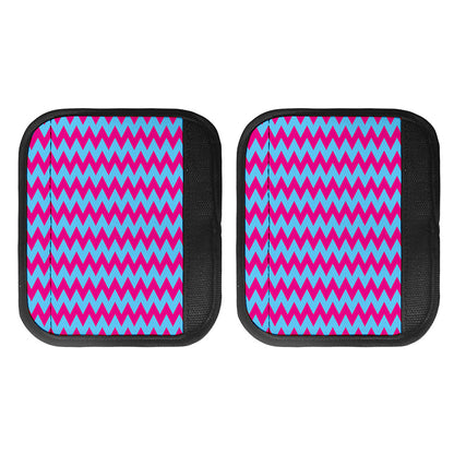 Pink And Blue Chevron Pattern Print Handle Covers