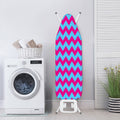 Pink And Blue Chevron Pattern Print Ironing Board Cover