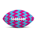 Pink And Blue Chevron Pattern Print Rugby Ball