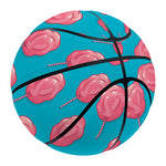 Pink And Blue Cotton Candy Pattern Print Basketball