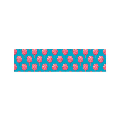 Pink And Blue Cotton Candy Pattern Print Bed Runner