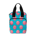 Pink And Blue Cotton Candy Pattern Print Bible Tote Bag