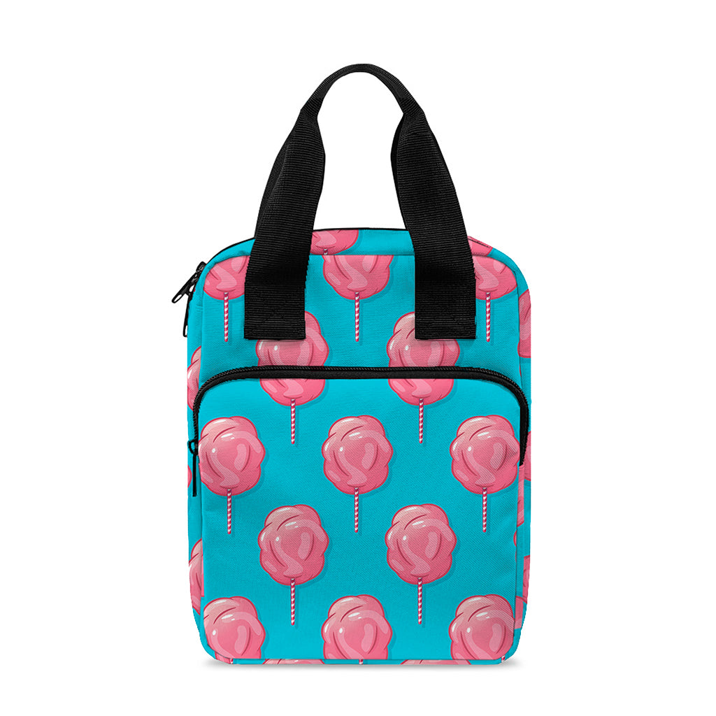Pink And Blue Cotton Candy Pattern Print Bible Tote Bag