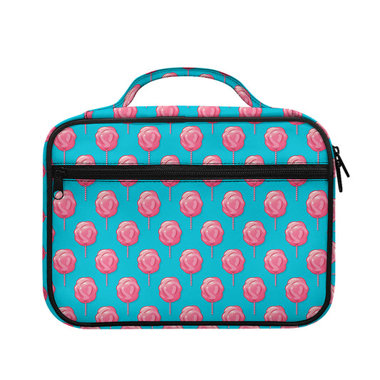 Pink And Blue Cotton Candy Pattern Print Briefcase Bible Bag