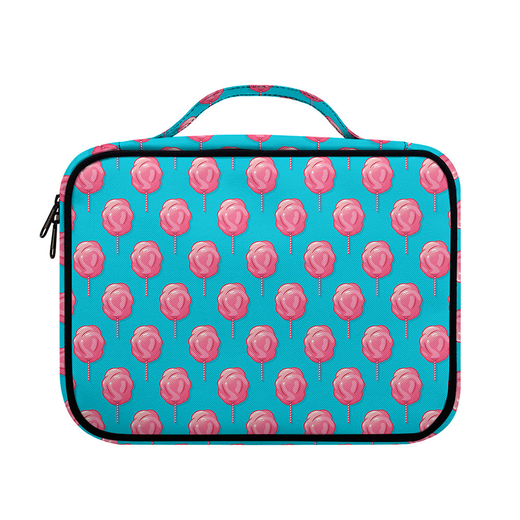 Pink And Blue Cotton Candy Pattern Print Briefcase Bible Bag