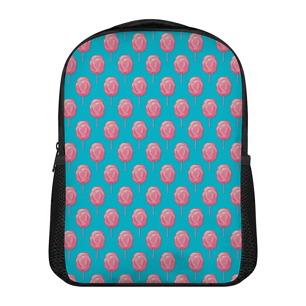 Pink And Blue Cotton Candy Pattern Print Casual Backpack