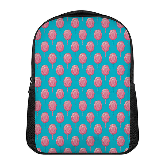 Pink And Blue Cotton Candy Pattern Print Casual Backpack