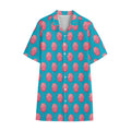 Pink And Blue Cotton Candy Pattern Print Cotton Hawaiian Shirt